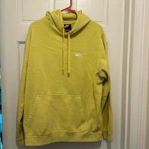 GUC 2000s era Nike Black Tag Light Green Logo Hoodie Size XL